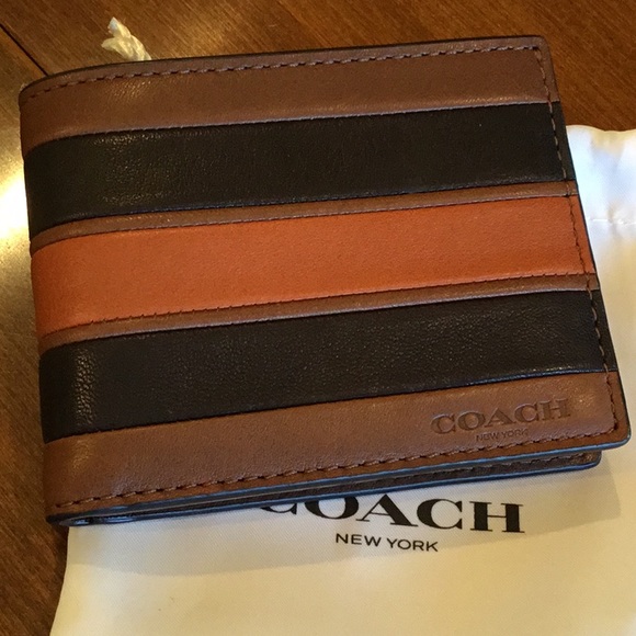 5🌟 Coach Slim Billfold Varsity Strip Wallet - Picture 4 of 6